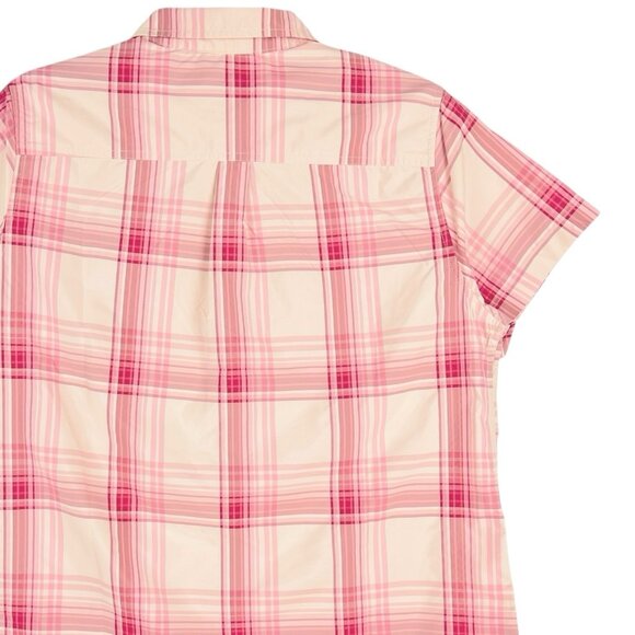 Eddie Bauer Women’s Short Sleeve Adventure Pink Shirt Size L Buttons NWT $54.99 - Picture 8 of 13
